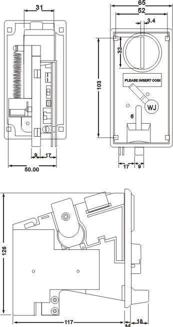 Sintron] KAI-638 / TW-130B Electronic coin acceptor for