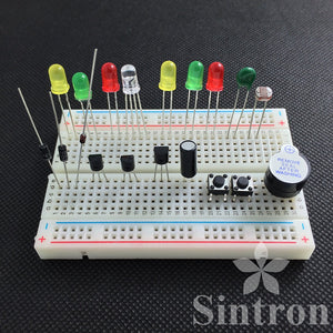 [Sintron] New 40-Pin GPIO Extension Board with LCD 1602 and Micro Servo Motor Starter Kit for Raspberry Pi 1 Models A+ and B+, Pi 2 Model B, Pi 3 Model B,Pi 4 Model B and Pi Zero - Sintron