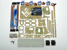 [Sintron] Mini Industrial Robotic Arm Kit, Mechanic Arm & DIY Robot Toy + Servos Joysticks UNO R3 Laser Cut Components for Arduino Education Starter - Sintron