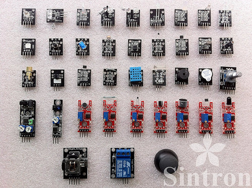 [Sintron] Ultimate 37 in 1 Sensor Modules Kit for Arduino & Raspberry Pi & MCU Education User with Documents Available - Sintron
