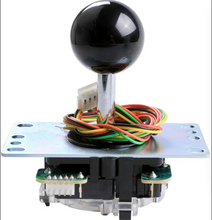 Original SANWA JLF-TP-8YT-SK with Harness Ball Top Handle Arcade Joystick 4 & 8 Way Adjustable, Red Dark Blue Green Yellow White Purple Grey - Sintron