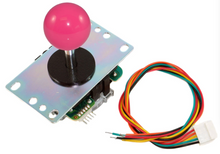 Original SANWA JLF-TP-8YT-SK with Harness Ball Top Handle Arcade Joystick 4 & 8 Way Adjustable, Red Dark Blue Green Yellow White Purple Grey - Sintron