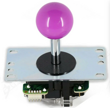 Original SANWA JLF-TP-8YT-SK with Harness Ball Top Handle Arcade Joystick 4 & 8 Way Adjustable, Red Dark Blue Green Yellow White Purple Grey - Sintron