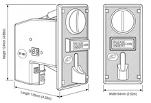 [Sintron] ST-001: Advanced 8-Coin Multi-Acceptor for Vending, Self-Service, & Arduino Projects