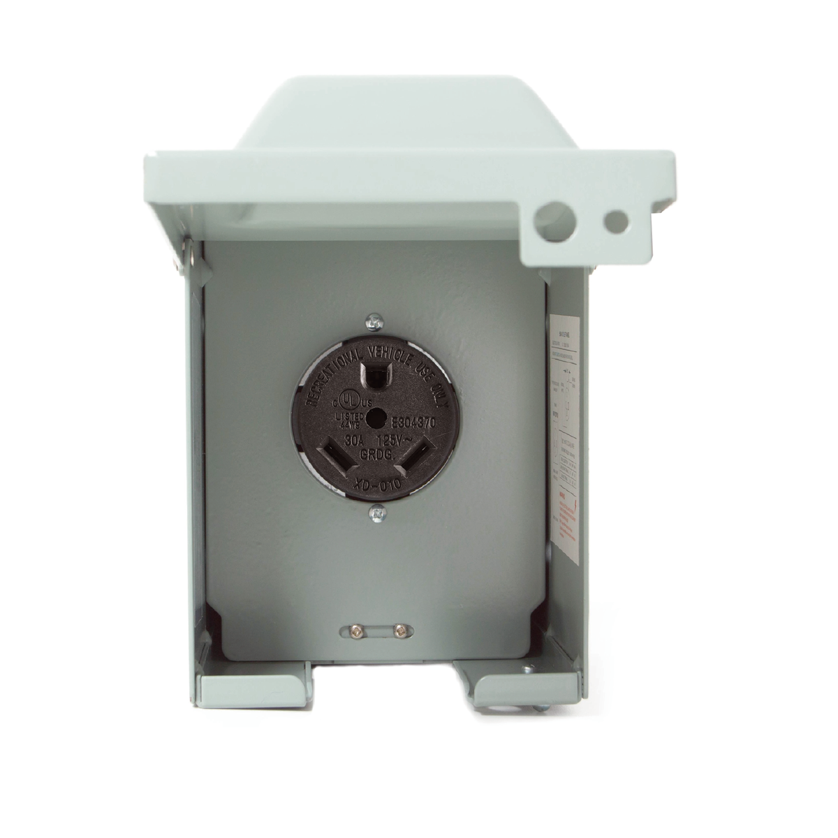 Sintron RV Power Outlet Box, 30 Amp 125 Volt, Enclosed Lockable Weathe ...