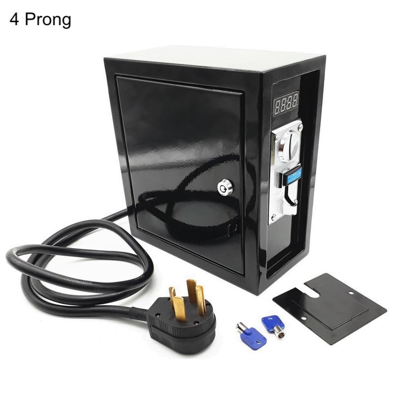 4 Prong Coin Operated Timer Box Time Control Board Power Supply Box for  Dryer