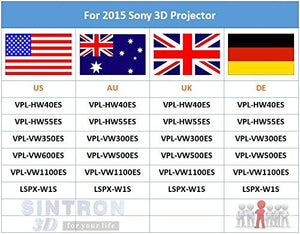 [Sintron] 3D RF Active Glasses for Sony TV (compatible with 99% Sony TV) - Sintron