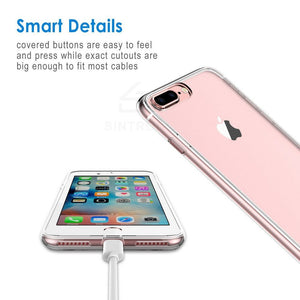 Sintron iPhone 7/8 Plus Clear Case - Ultra Thin Crystal Fully Transparent, Shock Absorption, Flexible Durable, Scratch and Smudge Resistant, TPU Environmental Protection Material, Support Wireless Charging, for iPhone 7/8 Plus - Sintron