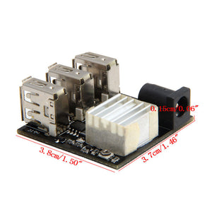 Sintron 3 USB Mini Charging Module DC-DC 9V/12V To 5V 8A Step Down Power Charger Bank Board Step-Down Buck Converter For Arduino - Sintron