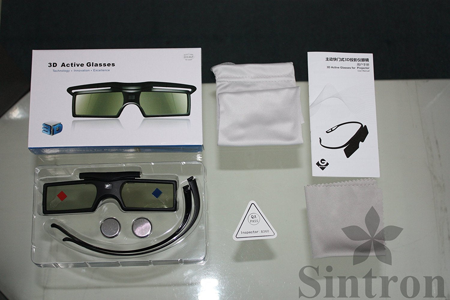 Active DLP 3D Glasses For DLP Projectors – Compatible With Optoma, Vivitek, Viewsonic, LG, Acer