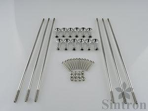 [Sintron] 3D Printer Steel Diagonal Push Rod Arm + Rod End Bearing for RepRap Rostock Delta Kossel Mini - Sintron