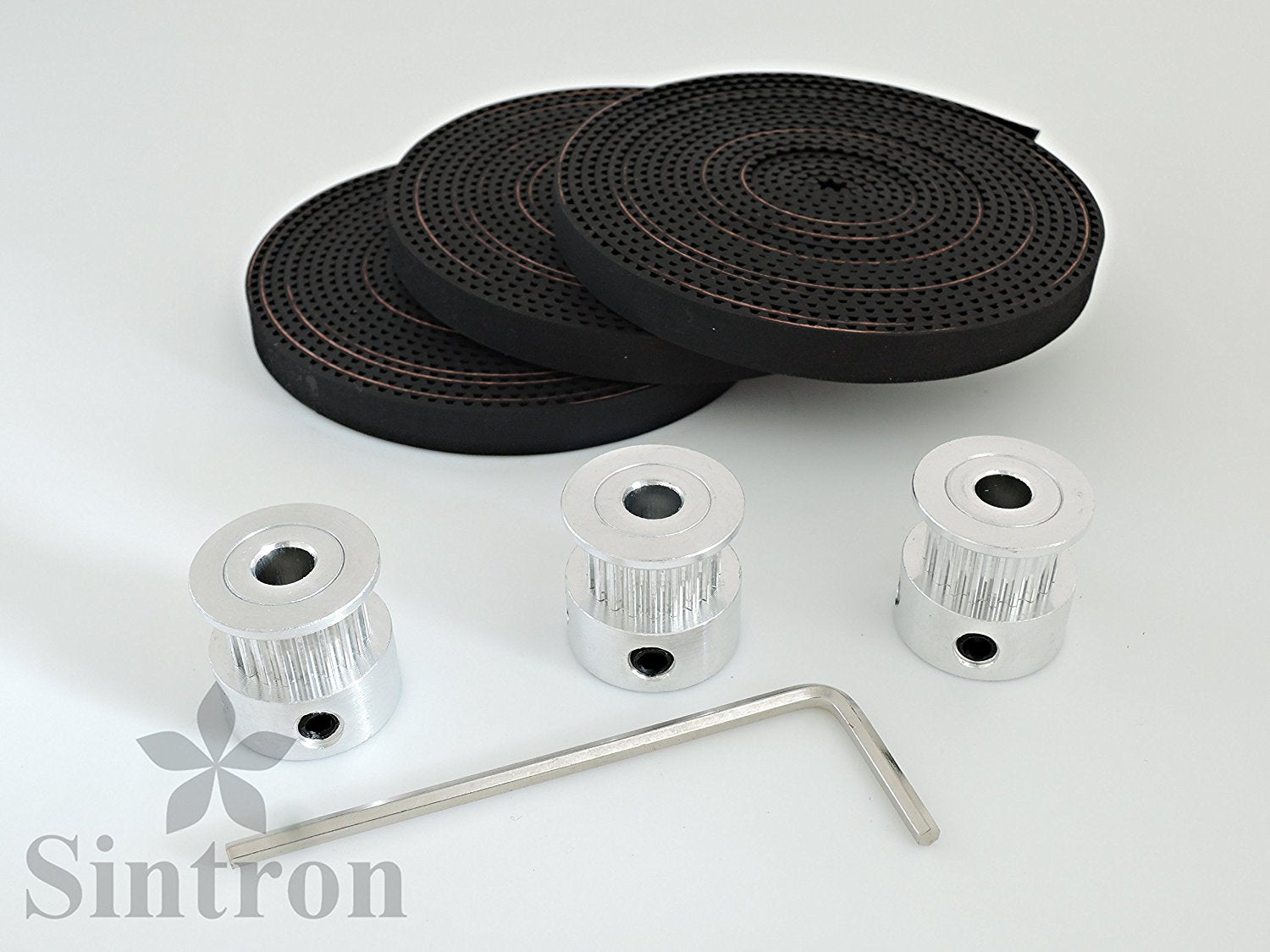 [Sintron] 6X F623zz Flange Metal Double Shielded Ball Bearing + 3X 2m Timing Belt + 3X GT2 20 Tooth Pulleys for RepRap Delta Rostock Kossel Mini 3D