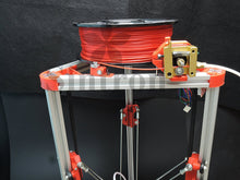[Sintron] Ultimate 3D Printer Kossel Mini Full Complete Kit with Auto level + Bowden hotend + MK8 Extruder + RAMPS 1.4 + LCD2004 + MEGA 2560 + A4988 + NEMA 17 Motor + Endstop + Round Aluminum MK3 Heatbed + Filament for RepRap Rostock Delta - Sintron