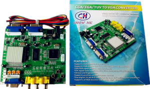 [Sintron] 8220 CGA/EGA/YUV TO VGA converter (2 VGA output) arcade game - Sintron