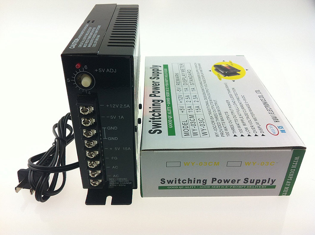Sintron Arcade JAMMA Game Switching Power Wei-Ya WY-03C DC Power Supply +12V +5V -5V - Sintron
