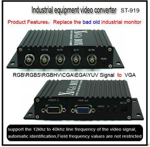 Sintron ST-919 for Industrial device (CNC SMT etc.) Monitor Replacement , MDA RGB CGA EGA to VGA Industrial Converter