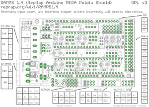 [Sintron] 3D Printer Controller RAMPS 1.4 Arduino Mega Pololu Shield for Reprap Prusa Mendel Arduino Mega2560 (3D RAMPS 1.4) - Sintron