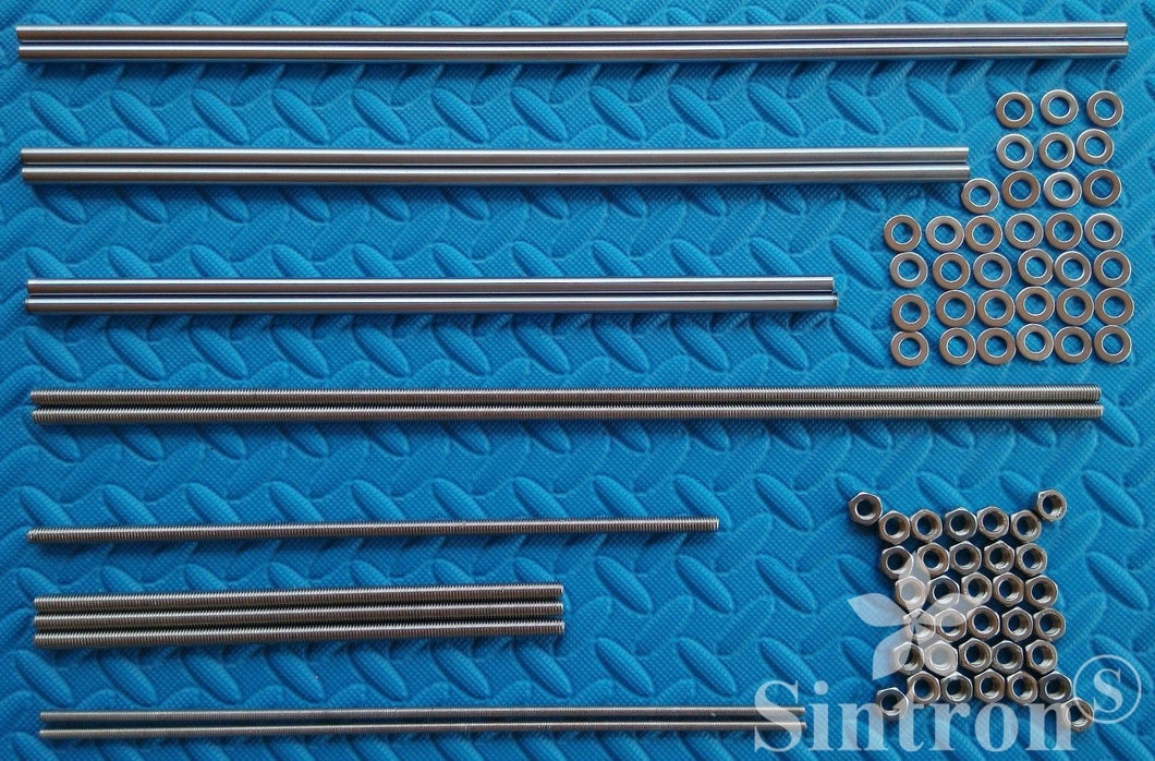 [Sintron]3D printer Smooth & Threaded Rods + Nuts Kit shaft frame for Reprap Prusa i3 - Sintron
