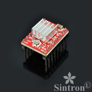 [Sintron] 5 Pcs A4988 StepStick Compatible Stepper Motor Driver Module with Heat Sink for 3D Printer Controller RAMPS 1.4 Arduino Mega Pololu Shield Arduino RepRap (A4988*5) - Sintron